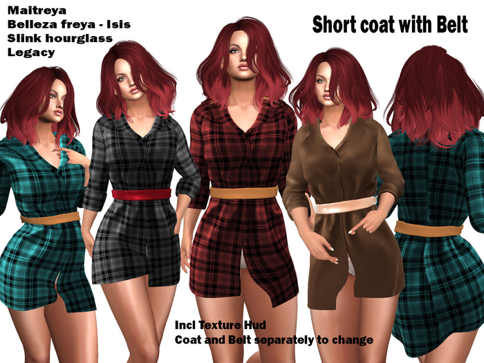 Short coat with Belt