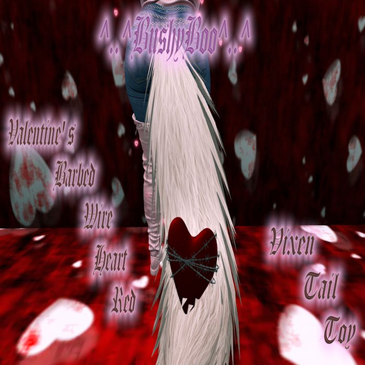 ^..^BushyBoo^..^Valentine' Barbed Wire Heart Red