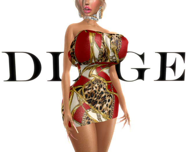 DIAGE - Bebe Dress Red Savage