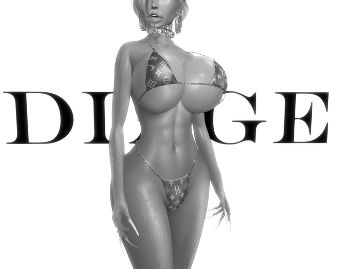 -DEMO- DIAGE - DD Monogram Bikini Red