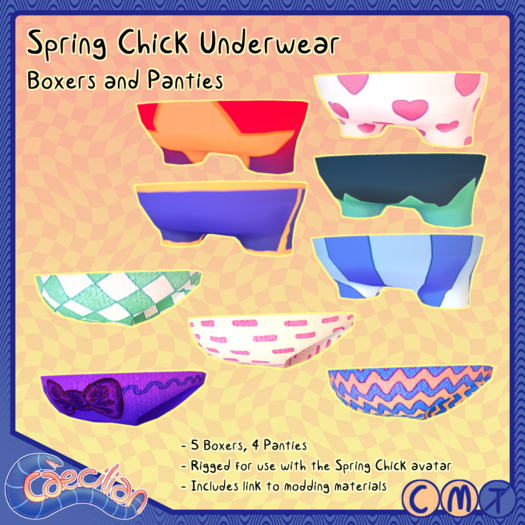 Caecilian - Spring Chick Underwear [Boxers & Panties] (box)