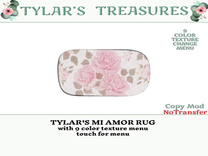 TYLAR'S MI AMOR RUG  add me