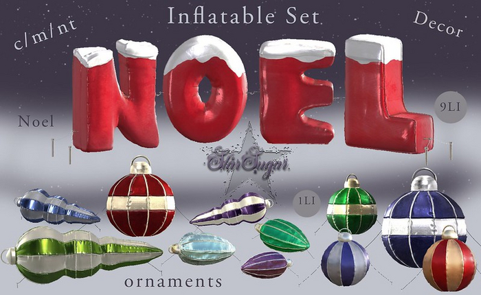 *SS* Noel & Ornament inflatable set