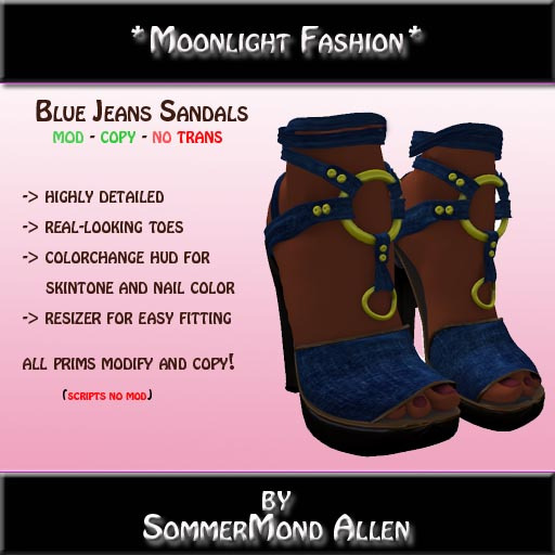 *MF*  Blue Jeans Sandals (Boxed)