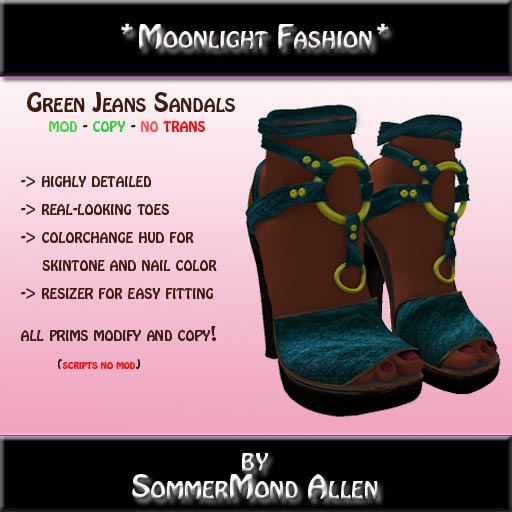 *MF* Green Jeans Sandals (Boxed)