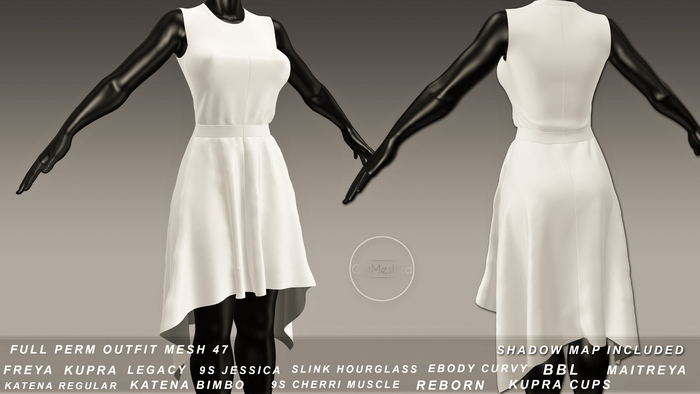 G.M FULL PERM MESH 47 DRESS