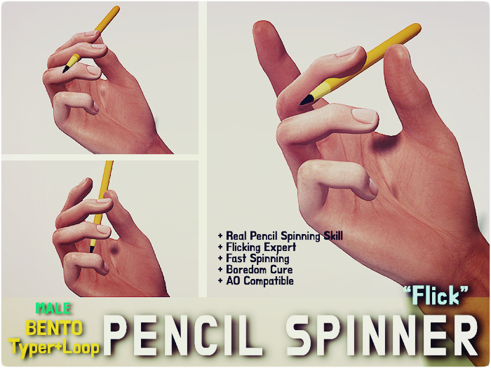 [BENTO-TYPER] Pencil Spinner (M) #3. Flick