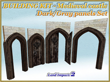 BUILDING KIT -Medieval castle -Dark/Gray panels Set (Full perm)