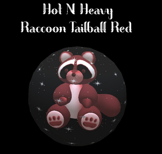 Hot N Heavy - Raccoon Tail Ball Red