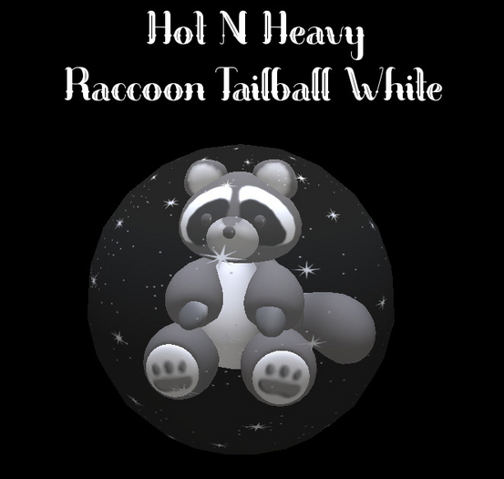 Hot N Heavy - Raccoon Tail Ball White