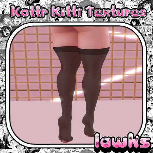[LAWKS] Kottr Kitti Socks Textures