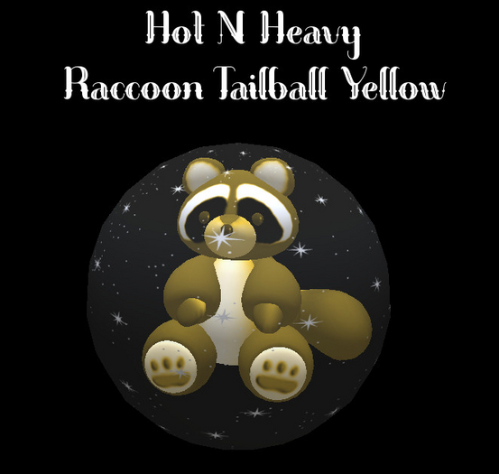 Hot N Heavy - Raccoon Tail Ball Yellow