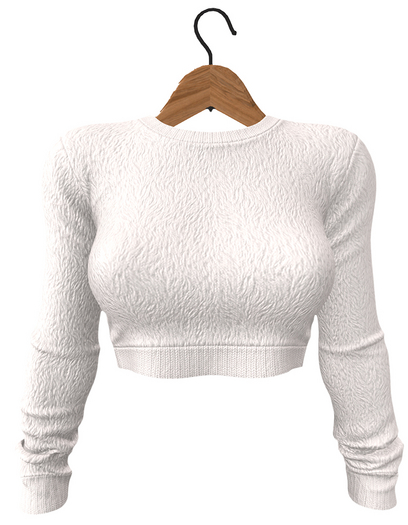 RIOT / Nell Fur Sweater - White