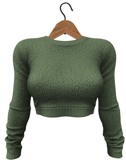 RIOT / Nell Fur Sweater - Olive