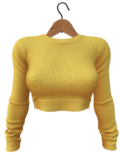 RIOT / Nell Fur Sweater - Goldenrod