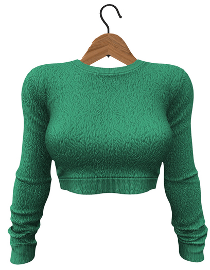 RIOT / Nell Fur Sweater - Clover