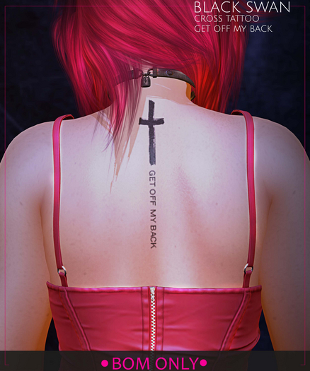 ! Black Swan ! Cross tattoo
