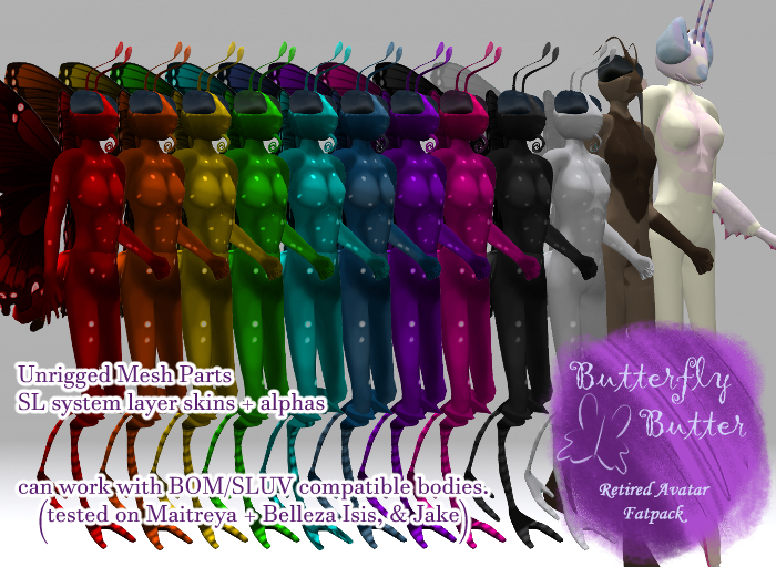 ~:;ButterFly Butter;:~ RETIRED Avatar Fatpack