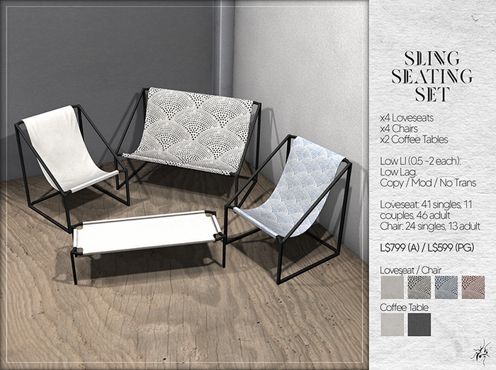 -Jane&Finch- Sling Seat Set [PG - FATPACK]