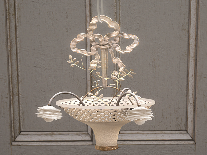 shabby chic rose lamp