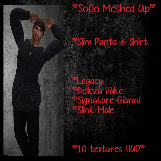 SMU::: SLIM PANTS & SHIRT LEGACY SIGNATURE BELLEZA SLINK