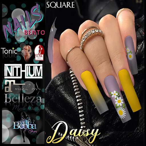 ::BEBBA:: Daisy Bento Nails Square
