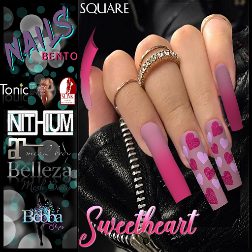 ::BEBBA:: Sweetheart Bento Nails Square