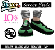 [Fusion Fashion] - Everyday Wear Sneakers - Green