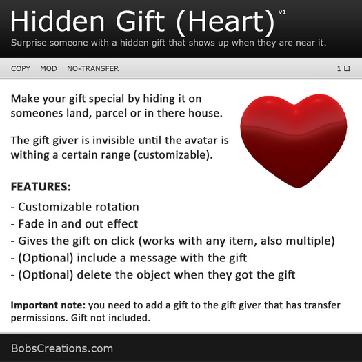 Hidden Gift (Heart)