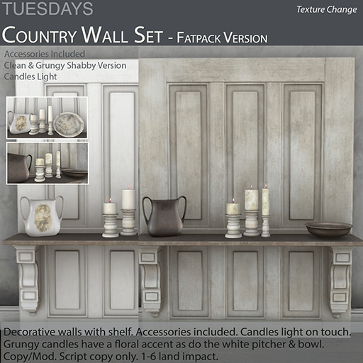Tuesdays Country Wall Set - Fatpack 