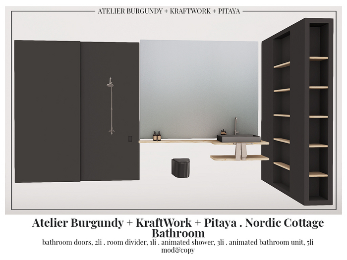 AB+KW+Pitaya . Nordic Cottage . Bathroom *ADD*