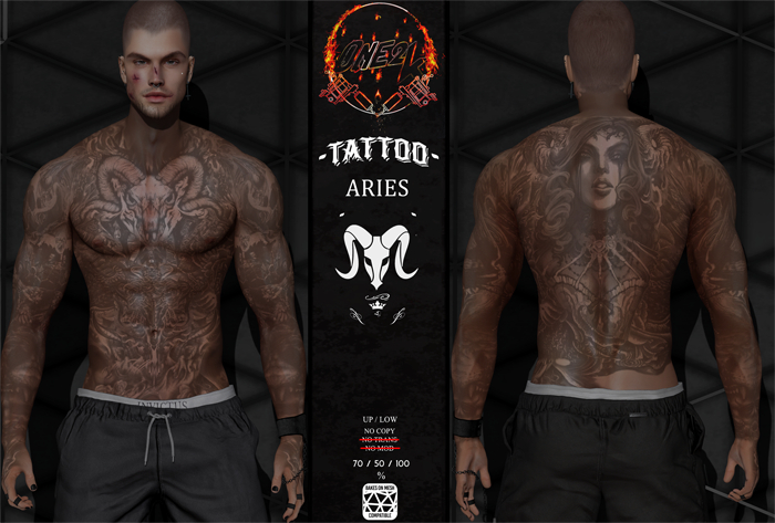 ONE 2K  - TATTOO ARIES - SYSTEM BOM MESH