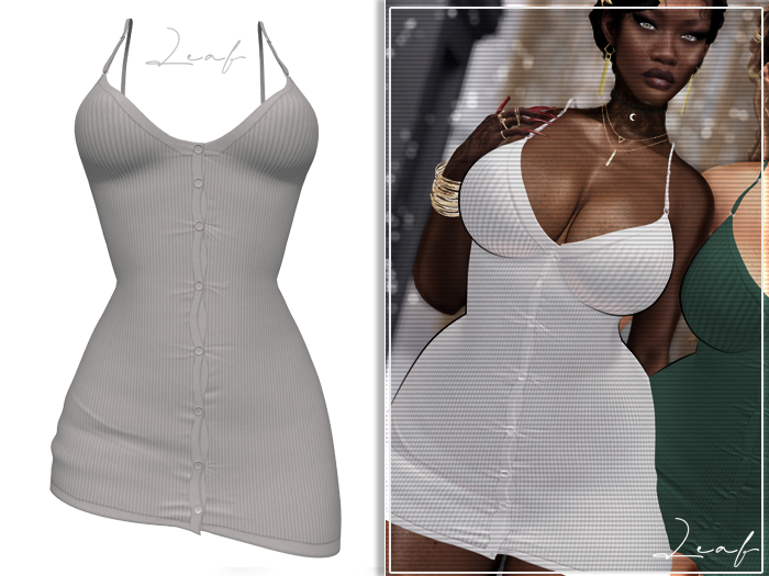 Leaf - Hawa Dress White {add me}