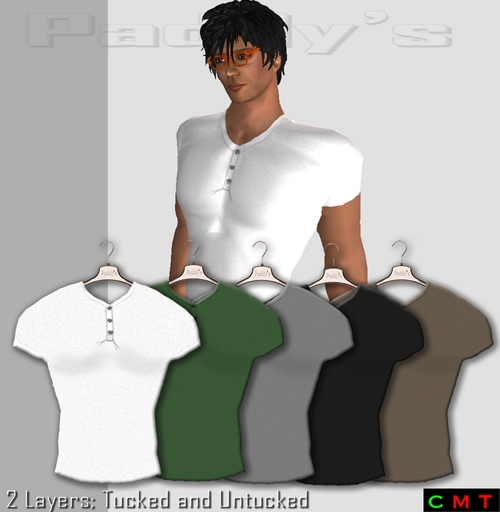 Paddy's Buttoned Tee-shirt FatPack
