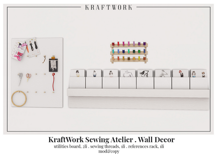 KraftWork Sewing Atelier . Wall Decor (Add Me)