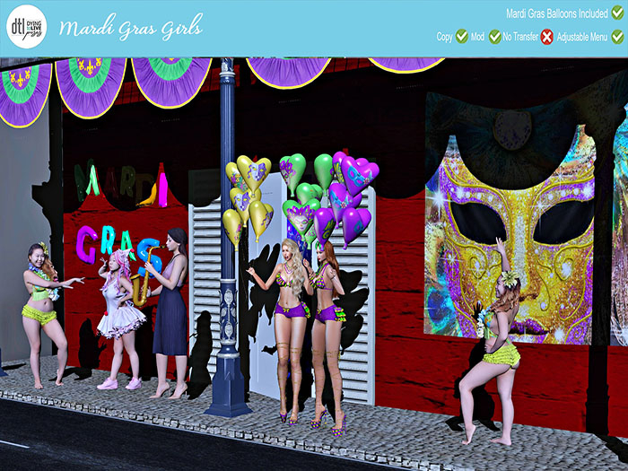 DTL Mardi Gras Girls