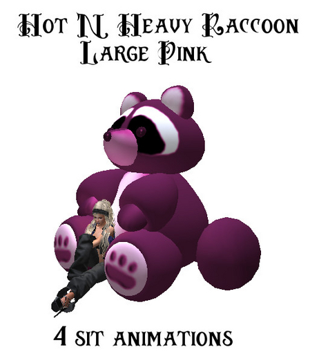 Hot N Heavy - Raccoon Large Pink