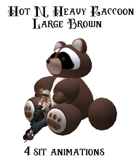 Hot N Heavy - Raccoon Large Brown