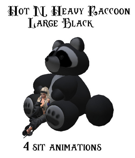 Hot N Heavy - Raccoon Large Black