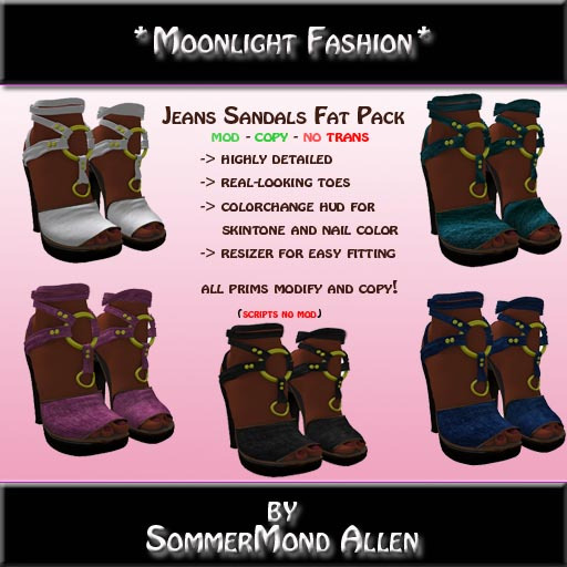 *MF* Jeans Sandals Fat Pack save more then 25%