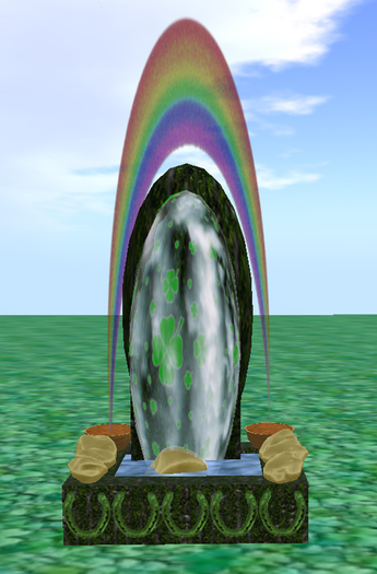 St. Pat's Lucky Rainbow Gold Nugget Fountain - Transfer Only