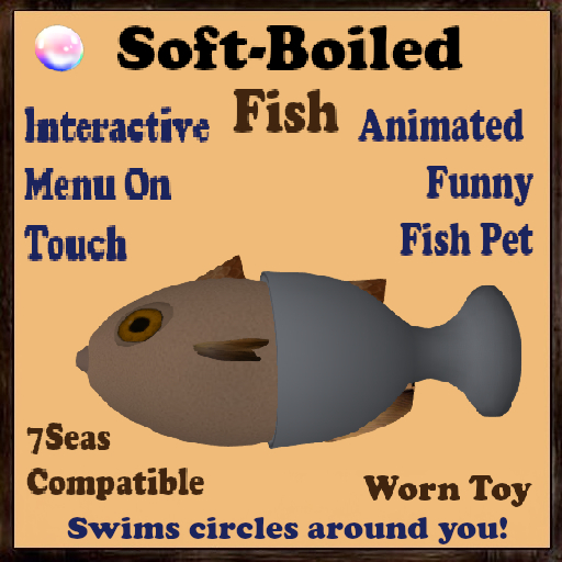 Funny Fish Pet: Soft-Boiled Fish -Accessory egg Toy