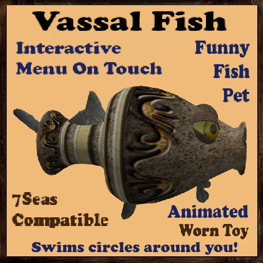Funny Fish Pet: Vassal Fish -Worn Accessory Toy