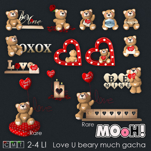MOoH! Bear be mine forever 2LI RARE