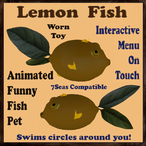 Funny Fish Pet: Lemon Fish -Worn Accessory Toy