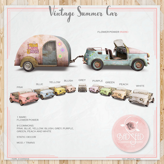  Vintage Summer Cars 