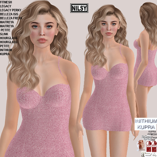 STRAPPY KNIT DRESS,CL&MESH BODY