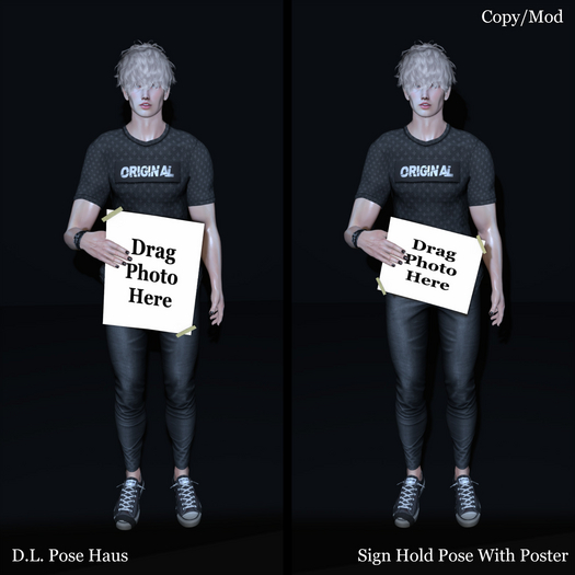 * D.L Pose Haus Sign Bento Hold With Poster