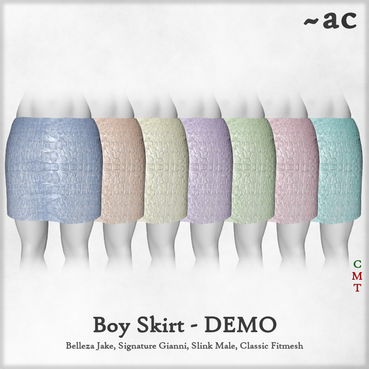 ~AC Boy Skirt - DEMO