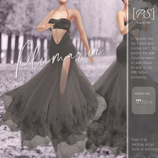 [P.S.]Dress_plumarii(gray):Maitreya